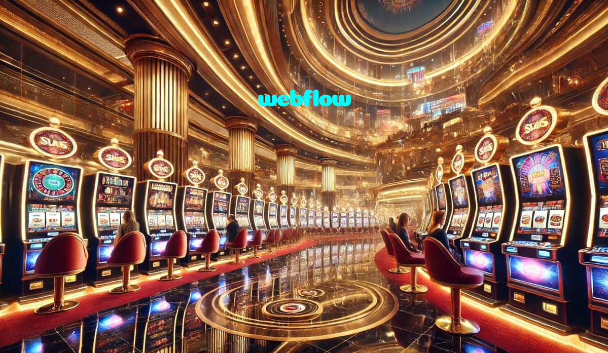 webflow casino presented on mobile device in Pakistan with slots and live games
